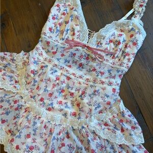 NWT for love and lemons Ditsy day floral mini dress